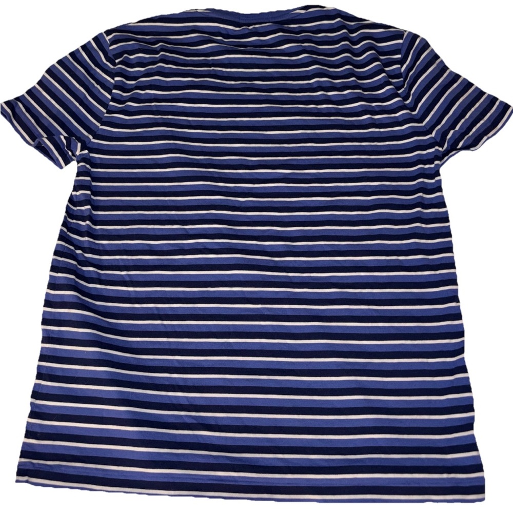 Polo Ralph Lauren Vintage Blue Label Mens Sz.M Pullover T Shirt Y2K Style EUC - Picture 2 of 9